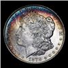 Image 2 : 1878-s Rainbow Toned Morgan Dollar $1 Grades Select+ Unc