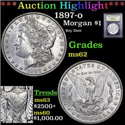 ***Auction Highlight*** 1897-o Morgan Dollar $1 Graded Select Unc By USCG (fc)