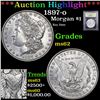 Image 1 : ***Auction Highlight*** 1897-o Morgan Dollar $1 Graded Select Unc By USCG (fc)