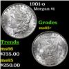 Image 1 : 1901-o Morgan Dollar $1 Grades GEM+ Unc