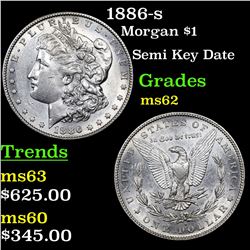 1886-s Morgan Dollar $1 Grades Select Unc