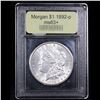 Image 4 : ***Auction Highlight*** 1892-p Morgan Dollar $1 Graded Select+ Unc By USCG (fc)