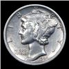 Image 2 : 1924-p Mercury Dime 10c Grades Select AU