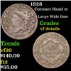 Image 1 : 1828 Coronet Head Large Cent 1c Grades vf details