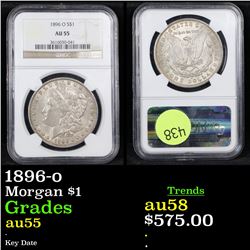 NGC 1896-o Morgan Dollar $1 Graded au55 By NGC