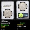 Image 1 : NGC 1896-o Morgan Dollar $1 Graded au55 By NGC