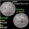 Image 1 : 1832 Capped Bust Half Dollar 50c Grades vf details