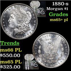 1880-s Morgan Dollar $1 Grades GEM+ PL