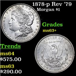 1878-p Rev '79 Morgan Dollar $1 Grades Select+ Unc