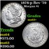 Image 1 : 1878-p Rev '79 Morgan Dollar $1 Grades Select+ Unc