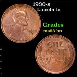 1930-s Lincoln Cent 1c Grades Select Unc BN