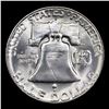 Image 3 : 1954-s Franklin Half Dollar 50c Grades GEM+ Unc