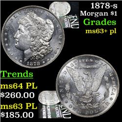 1878-s Morgan Dollar $1 Grades Select Unc+ PL