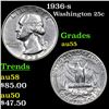 Image 1 : 1936-s Washington Quarter 25c Grades Choice AU