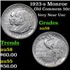 Image 1 : 1923-s Monroe Old Commem Half Dollar 50c Grades Choice AU/BU Slider