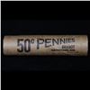 Image 5 : Mixed small cents 1c orig shotgun roll, 1917-d Wheat Cent, 1899 Indian Cent other end