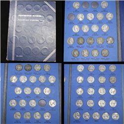 Near Complete Jefferson Nickel book 1938- 1961 61 coins . .