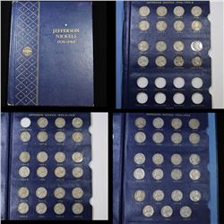 Complete Jefferson Nickel book 1938-1961 65 coins