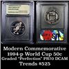 Image 1 : 1994-P World Cup Modern Commem Half Dollar 50c Grades GEM++ Proof Deep Cameo