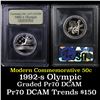 Image 1 : 1992-S Olympic Modern Commem Half Dollar 50c Grades GEM++ Proof Deep Cameo