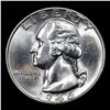 Image 2 : 1945-p Washington Quarter 25c Grades Choice+ Unc