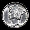 Image 2 : 1943-p Mercury Dime 10c Grades GEM++ FSB