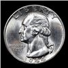 Image 2 : 1944-p Washington Quarter 25c Grades Choice+ Unc