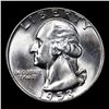 Image 2 : 1953-p Washington Quarter 25c Grades Choice+ Unc