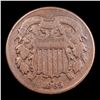 Image 2 : 1865 Two Cent Piece 2c Grades vf+