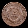 Image 3 : 1865 Two Cent Piece 2c Grades vf+
