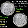 Image 1 : 1923-s Monroe Old Commem Half Dollar 50c Grades Choice AU/BU Slider