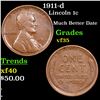 Image 1 : 1911-d Lincoln Cent 1c Grades vf++
