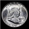Image 2 : 1948-p Franklin Half Dollar 50c Grades Select Unc+ FBL