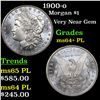 Image 1 : 1900-o Morgan Dollar $1 Grades Choice Unc+ PL
