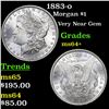 Image 1 : 1883-o Morgan Dollar $1 Grades Choice+ Unc