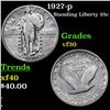 Image 1 : 1927-p Standing Liberty Quarter 25c Grades vf++