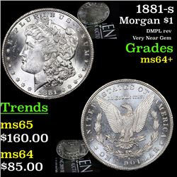 1881-s Morgan Dollar $1 Grades Choice+ Unc