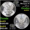 Image 1 : 1881-s Morgan Dollar $1 Grades Choice+ Unc