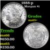 Image 1 : 1888-p Morgan Dollar $1 Grades GEM+ Unc