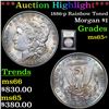 Image 1 : ***Auction Highlight*** 1886-p Rainbow Toned Morgan Dollar $1 Graded GEM+ Unc By USCG (fc)