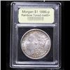 Image 4 : ***Auction Highlight*** 1886-p Rainbow Toned Morgan Dollar $1 Graded GEM+ Unc By USCG (fc)