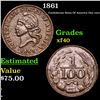 Image 1 : 1861 Confederate 1c 1c Grades xf