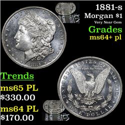 1881-s Morgan Dollar $1 Grades Choice Unc+ PL