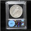 Image 5 : ***Auction Highlight*** 1921-p Peace Dollar $1 Graded Select+ Unc By USCG (fc)