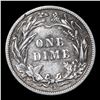 Image 3 : 1909-d Barber Dime 10c Grades vf++