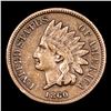 Image 2 : 1860 Indian Cent 1c Grades Select AU