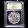 Image 4 : ***Auction Highlight*** 1934-p Peace Dollar $1 Graded GEM+ Unc By USCG (fc)