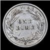 Image 3 : 1899-s Barber Dime 10c Grades xf+