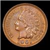 Image 2 : 1901 Indian Cent 1c Grades Choice+ Unc RB