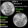 Image 1 : 1891-s Morgan Dollar $1 Grades Choice Unc